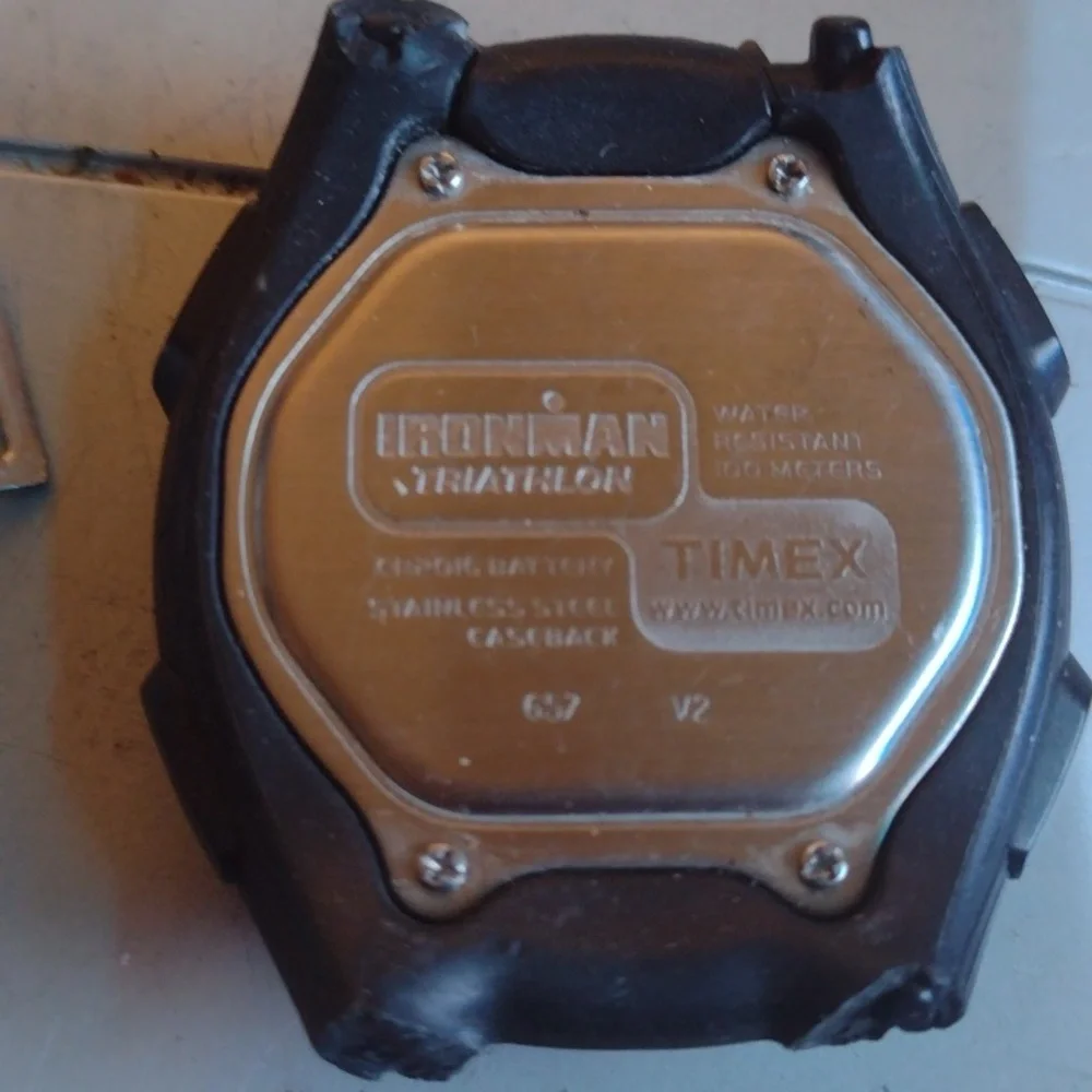 Timex  Ironman Black and Orange Digital Smartwatch+1950's Clock Watch ⌚